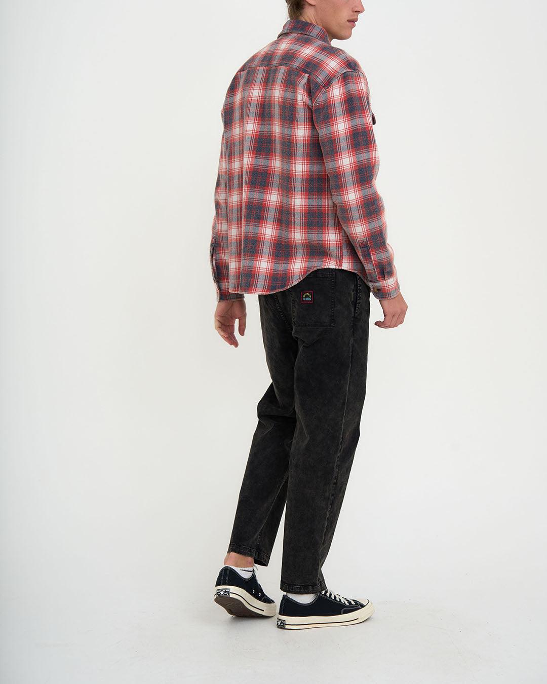 Camisa Deus Ex Machina Vacay Red Check - ECRU