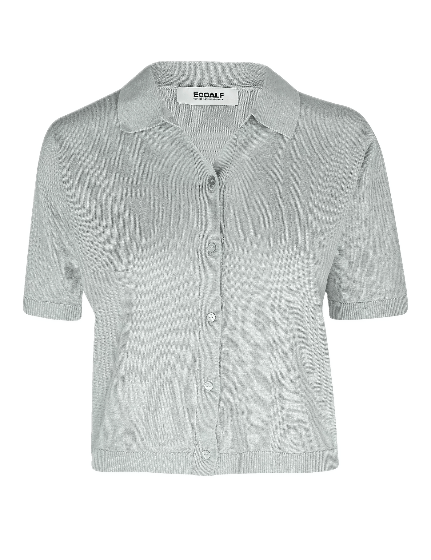 Camisa ECOALF de Punto Juniper Baby Blue - ECRU