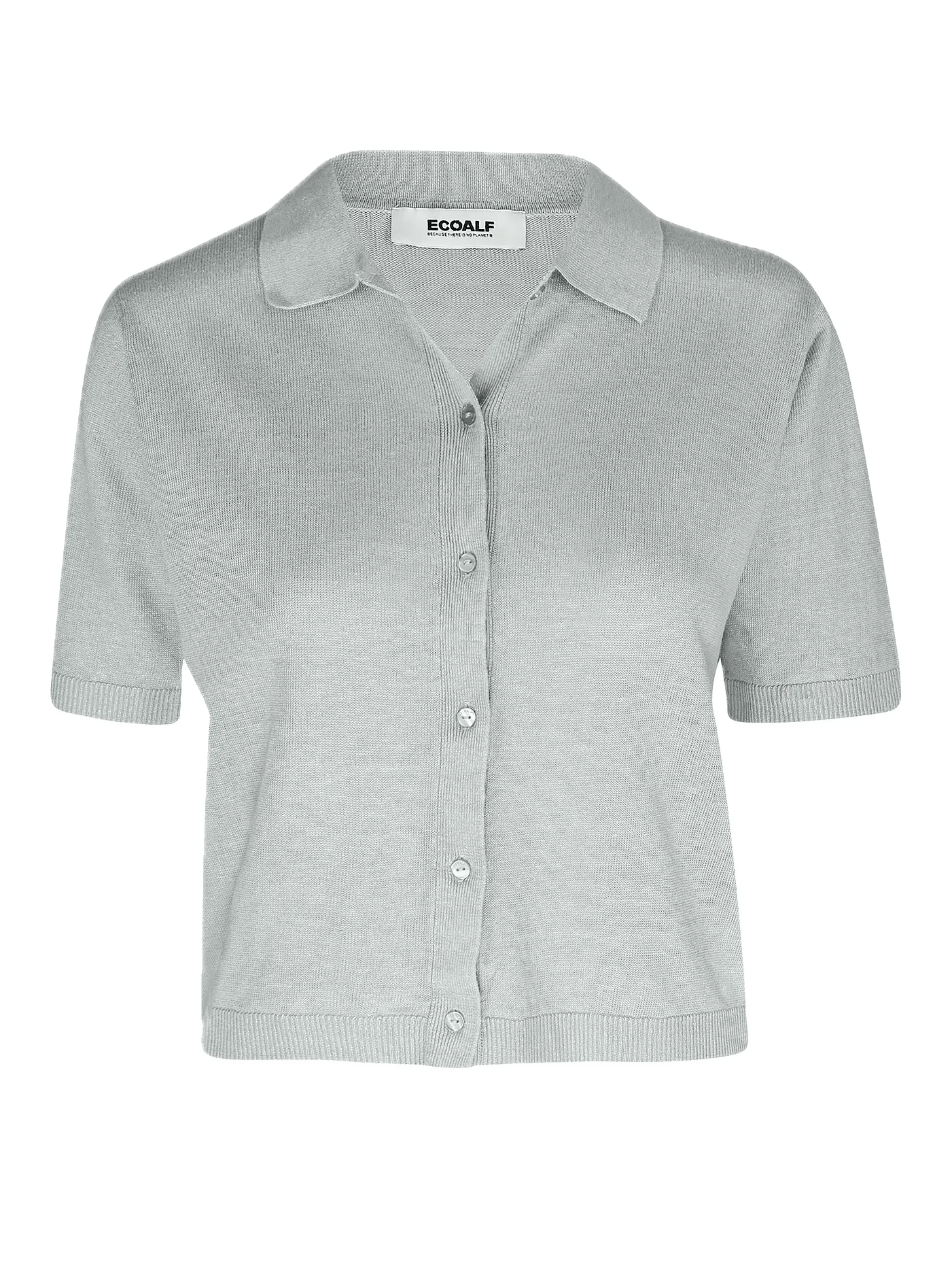 Camisa ECOALF de Punto Juniper Baby Blue - ECRU