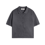 Camisa ECOALF de Punto Juniper Grey Blue - ECRU