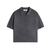 Camisa ECOALF de Punto Juniper Grey Blue - ECRU