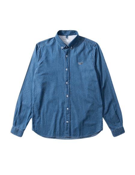 Camisa Edmmond Studios Bd Denim Shirt Duck Edition Plain Bleach - ECRU