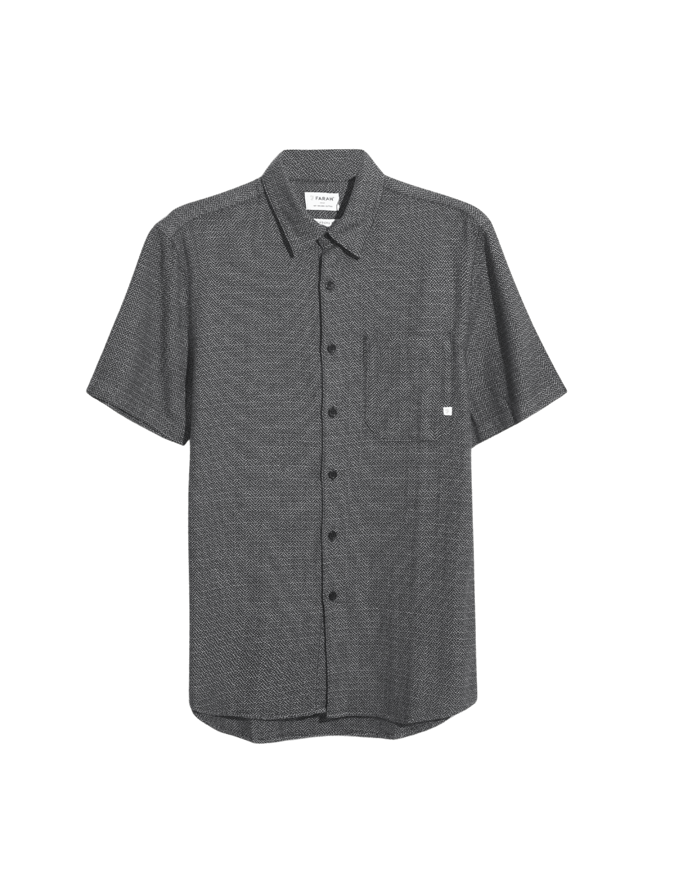 Camisa Farah Denzie Jacquard True Navy - ECRU