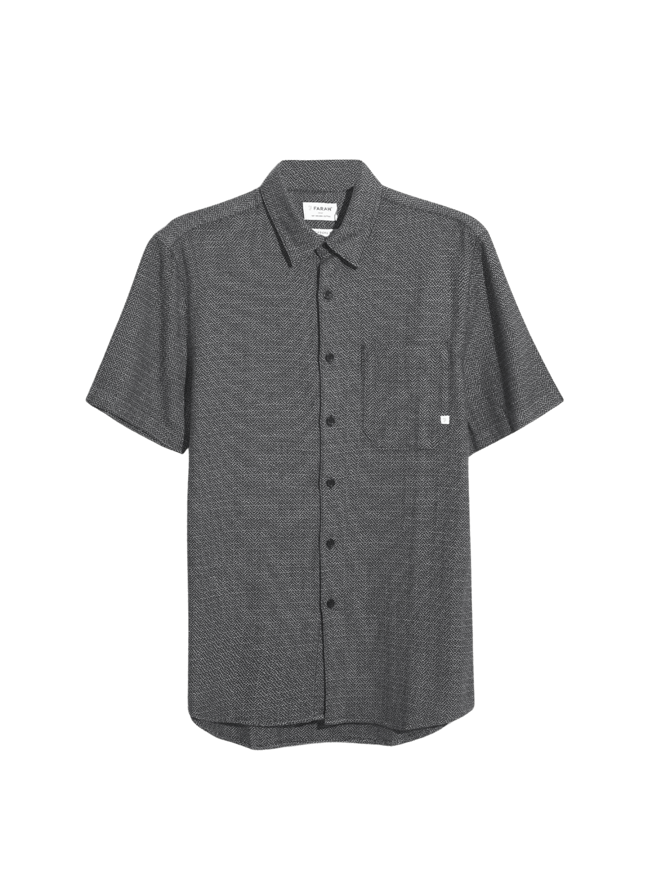 Camisa Farah Denzie Jacquard True Navy - ECRU