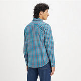 Camisa Levi's® Classic 1 Pkt Standard Terry Plaid Ocean Depths - ECRU