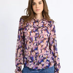 Camisa Molly Bracken de Manga Larga con Volantes - ECRU