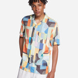 Camisa Olow Unisex Aloha Asbtract - ECRU