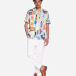 Camisa Olow Unisex Aloha Asbtract - ECRU