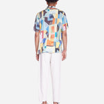 Camisa Olow Unisex Aloha Asbtract - ECRU