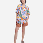 Camisa Olow Unisex Garden Asbtract - ECRU