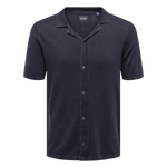 Camisa Only&Sons Mason Dark Navy - ECRU