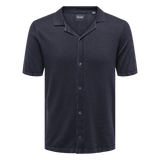 Camisa Only&Sons Mason Dark Navy - ECRU