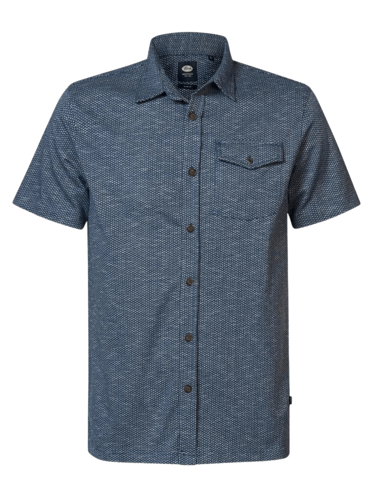 Camisa Petrol Industries AOP Seaglass - ECRU