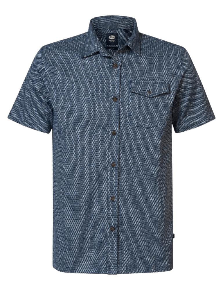 Camisa Petrol Industries AOP Seaglass - ECRU