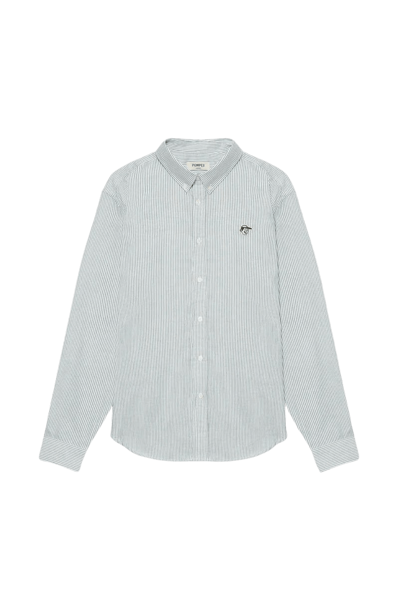 Camisa Pompeii Pine Stripes Emilio - ECRU