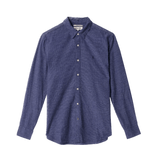 Camisa Salsa Azul con Textura - ECRU