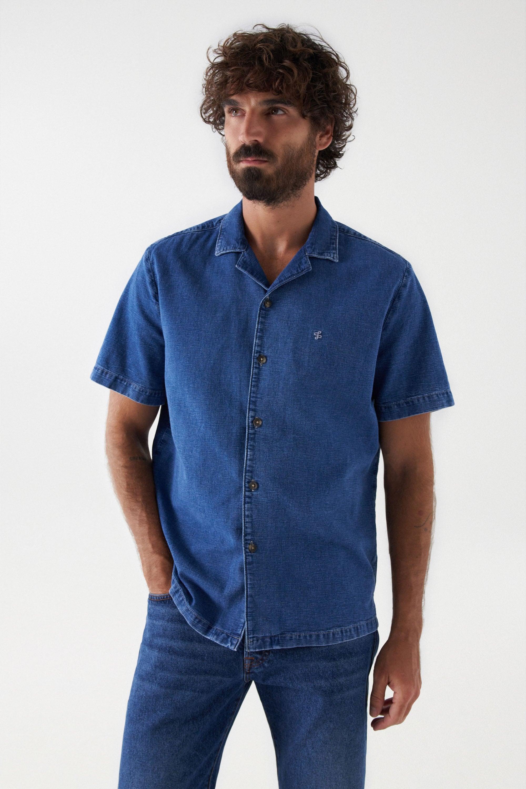 Camisa Salsa Jeans con Lino - ECRU