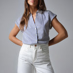 Camisa Salsa Jeans Rayas - ECRU