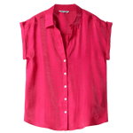 Camisa Salsa Jeans Satinada Rosa - ECRU