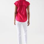 Camisa Salsa Jeans Satinada Rosa - ECRU