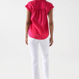 Camisa Salsa Jeans Satinada Rosa - ECRU