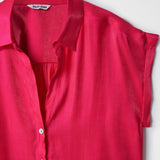 Camisa Salsa Jeans Satinada Rosa - ECRU