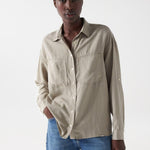 Camisa Salsa Lightdenim Regular - ECRU