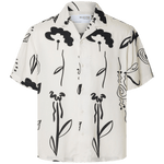 Camisa Selected Relax Rajesh Bright White - ECRU