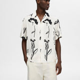 Camisa Selected Relax Rajesh Bright White - ECRU