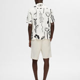 Camisa Selected Relax Rajesh Bright White - ECRU