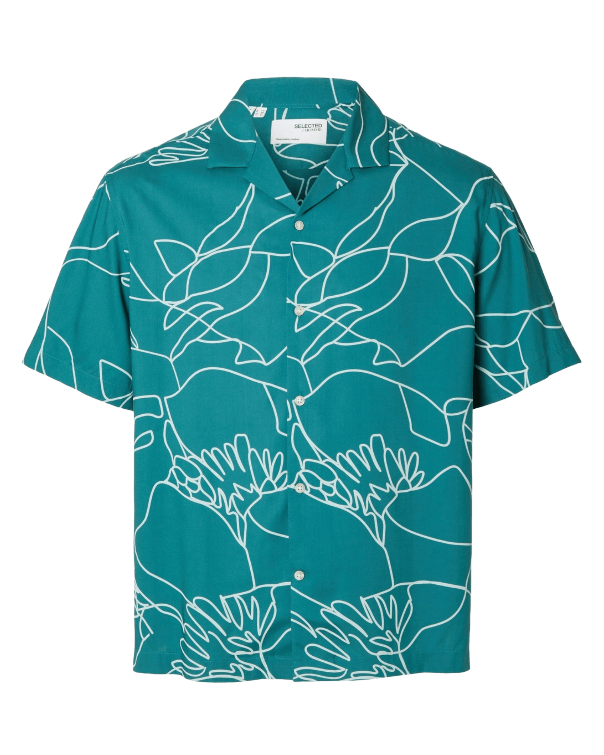 Camisa Selected Relax Rajesh Dragonfly - ECRU