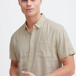 Camisa !Solid Allan Oatmeal - ECRU