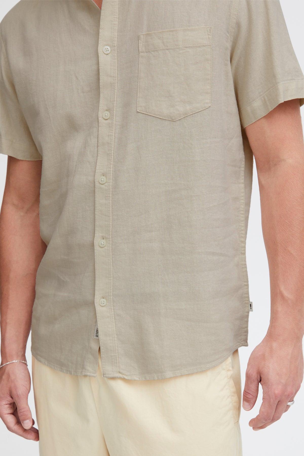 Camisa !Solid Allan Oatmeal - ECRU