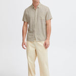 Camisa !Solid Allan Oatmeal - ECRU