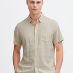 Camisa !Solid Allan Oatmeal - ECRU