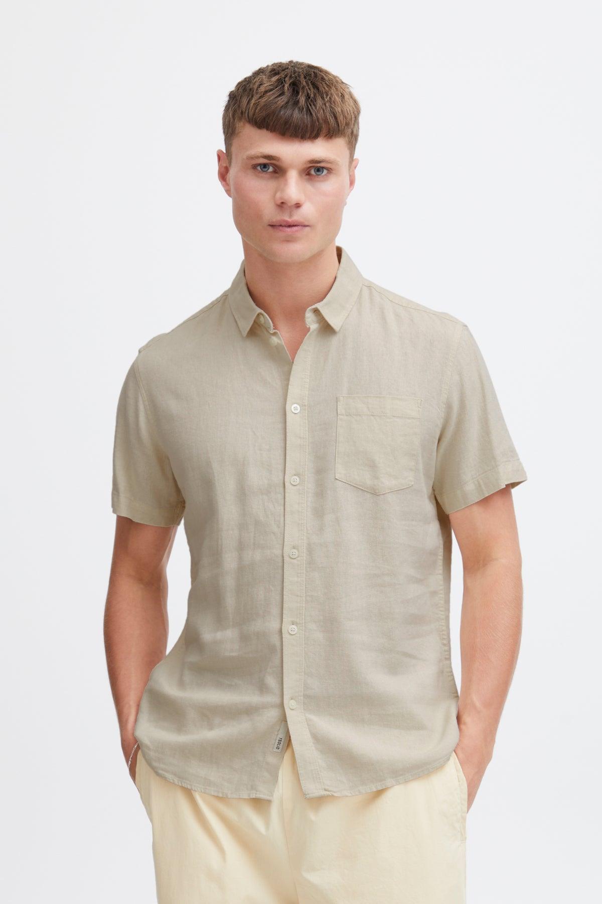 Camisa !Solid Allan Oatmeal - ECRU