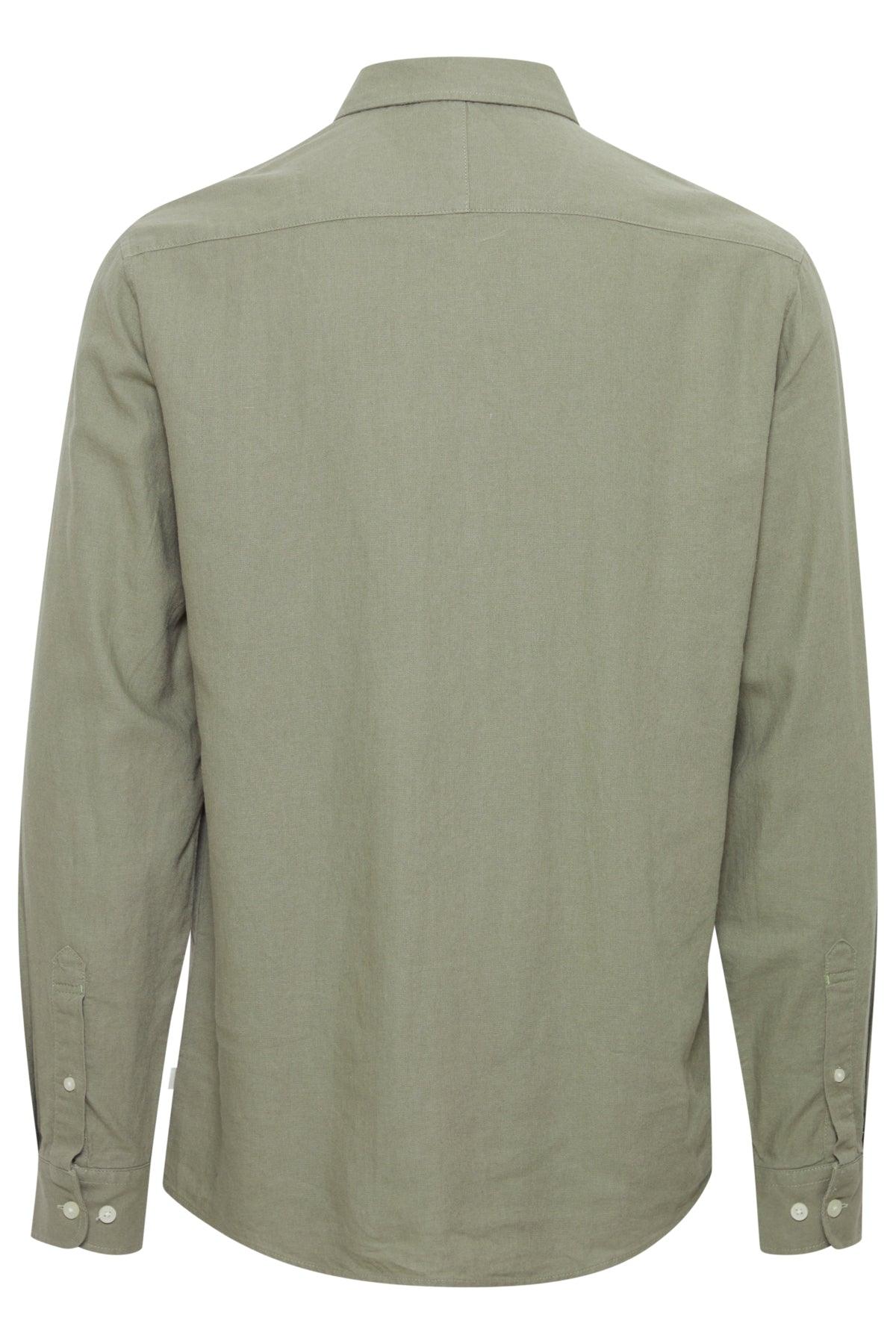 Camisa !Solid Enea Allan Vetiver - ECRU