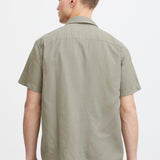 Camisa !Solid Frevne Vetiver - ECRU