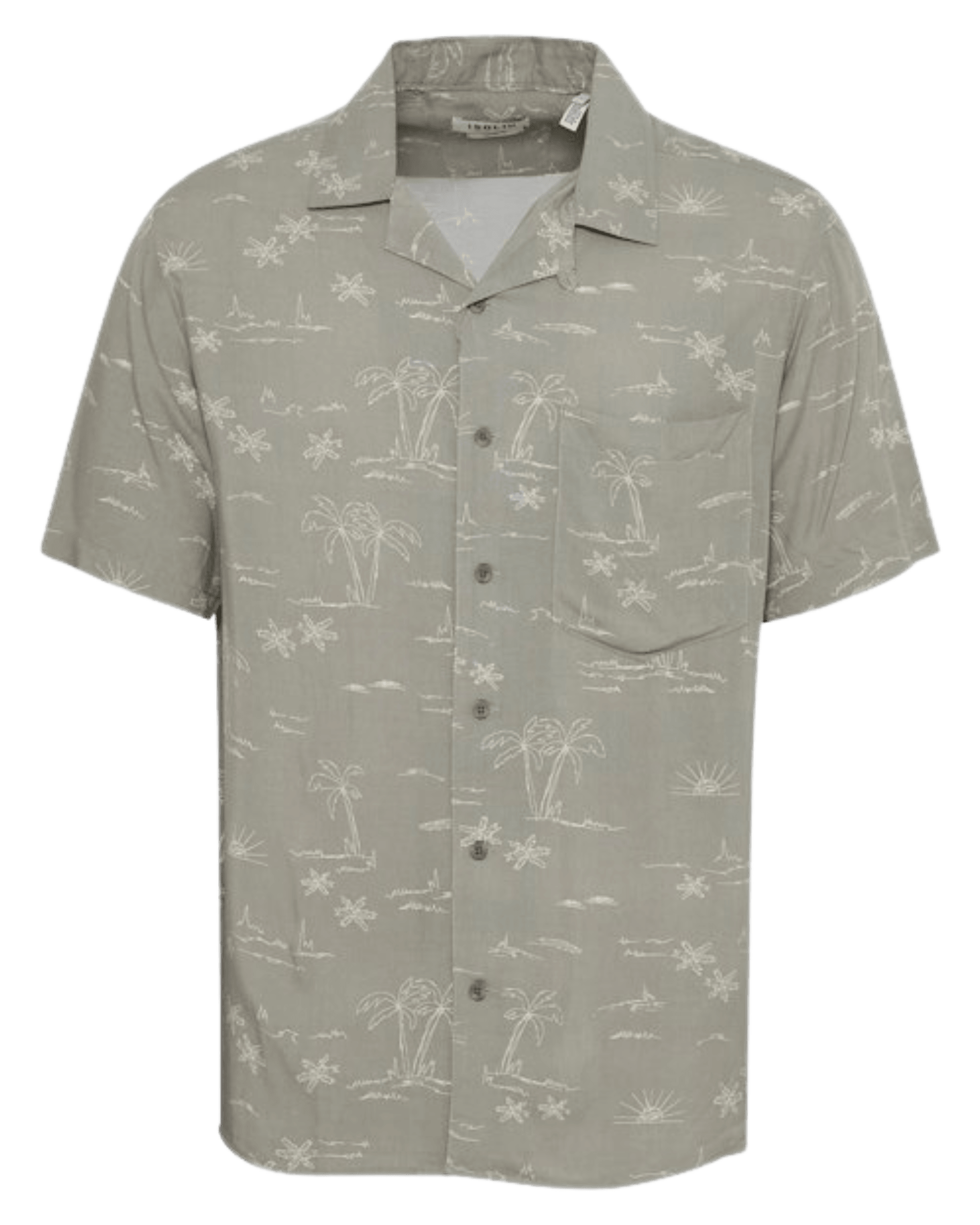 Camisa !Solid Ian Vetiver - ECRU