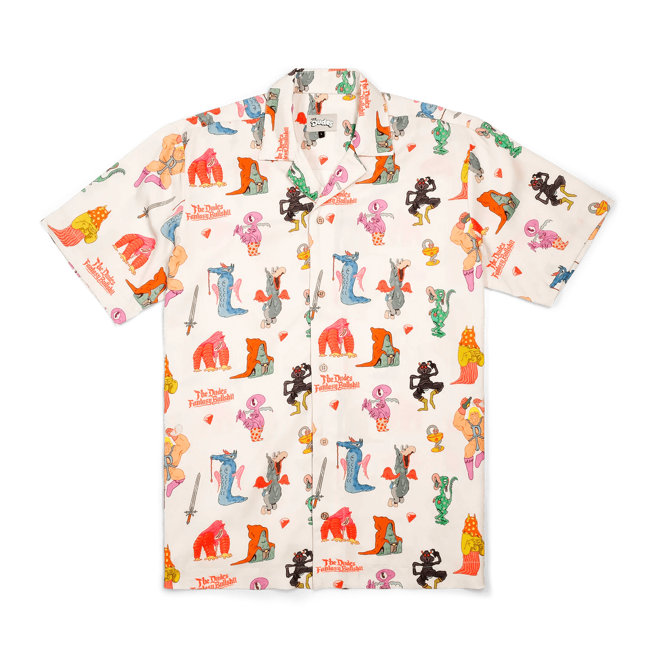 Camisa The Dudes Hawaiian Fantasy Bullshit - ECRU