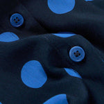 Camisa Thinking Mu Azul Dots Kati - ECRU