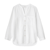 Camisa Yerse Algodón Lino Beige - ECRU