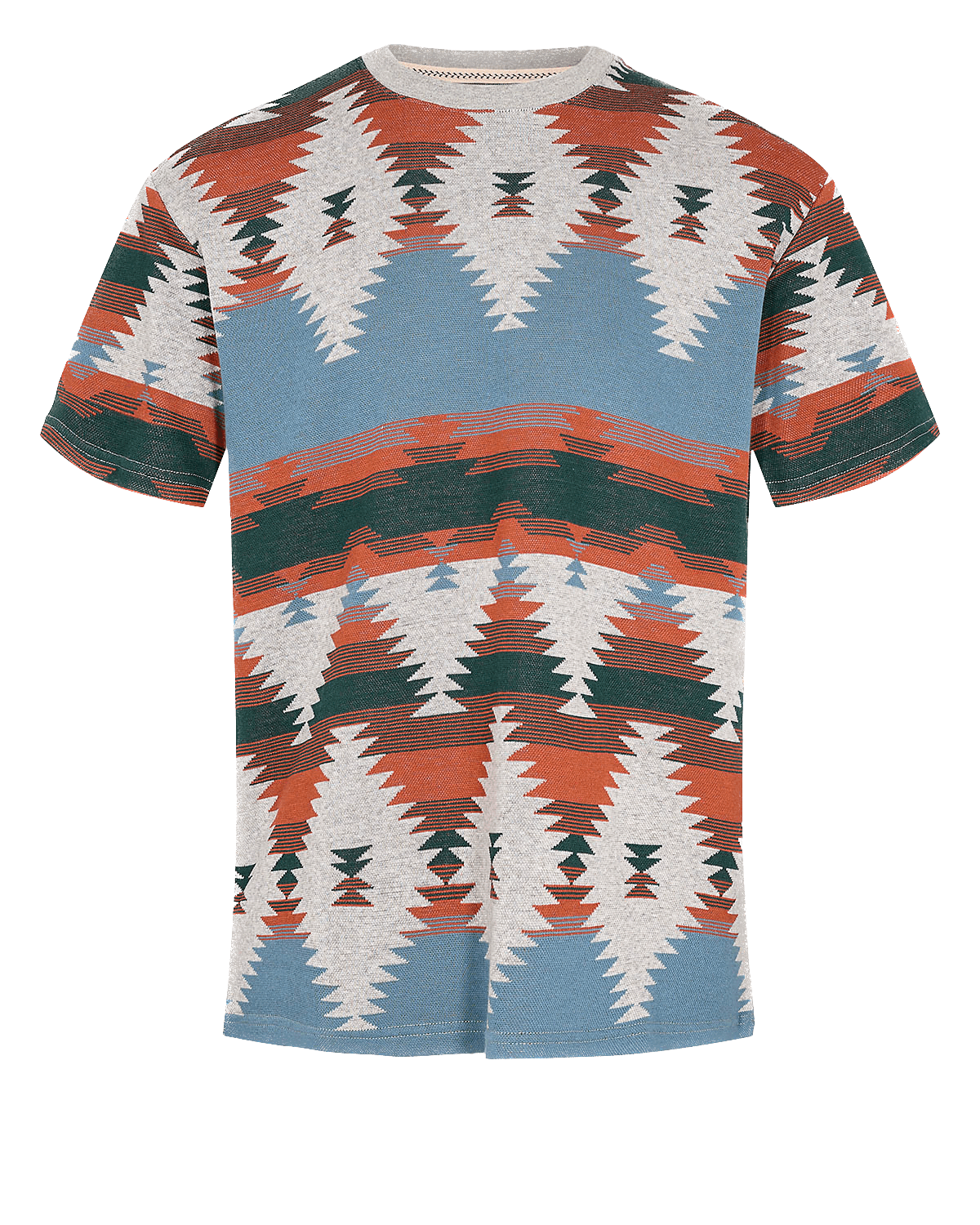 Camiseta Anerkjendt Akkikki Jacquard Chili - ECRU