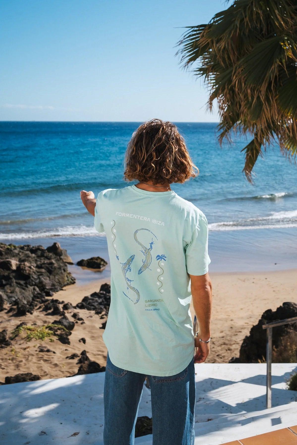 Camiseta Arica Formentera Acqua - ECRU