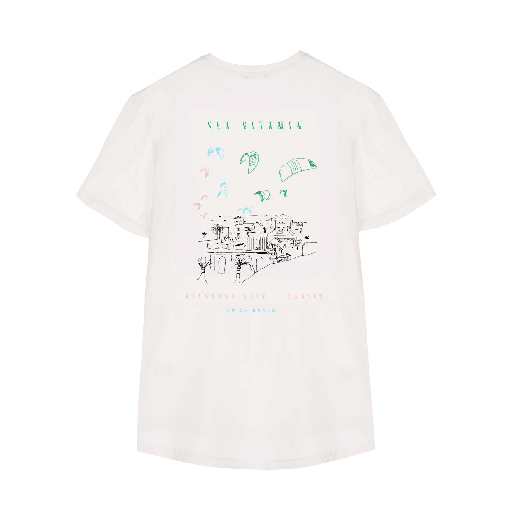 Camiseta Arica Tarifa White - ECRU