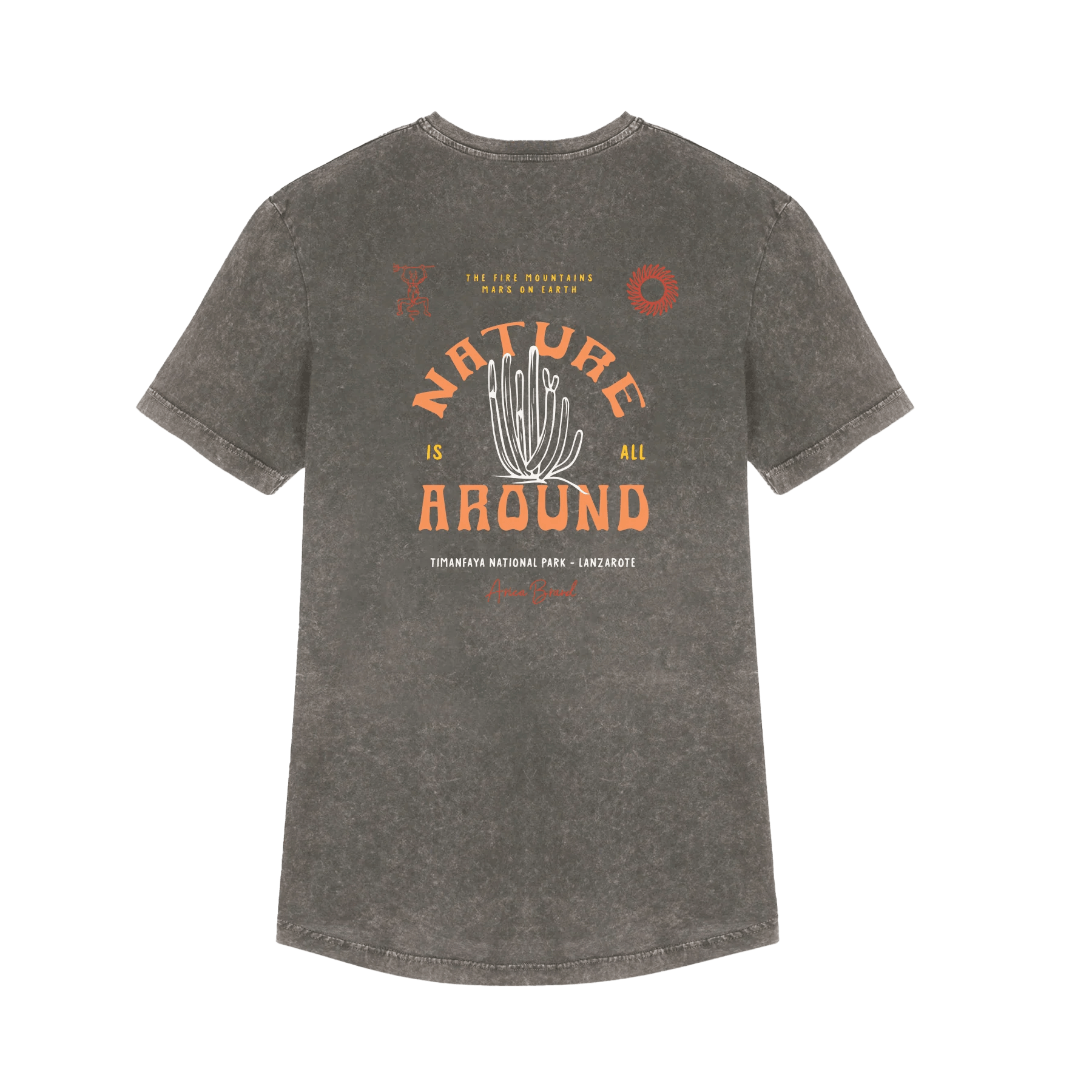 Camiseta Arica Timanfaya Grey - ECRU