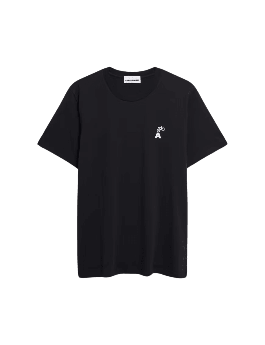 Camiseta Armedangels Jaames Black - ECRU