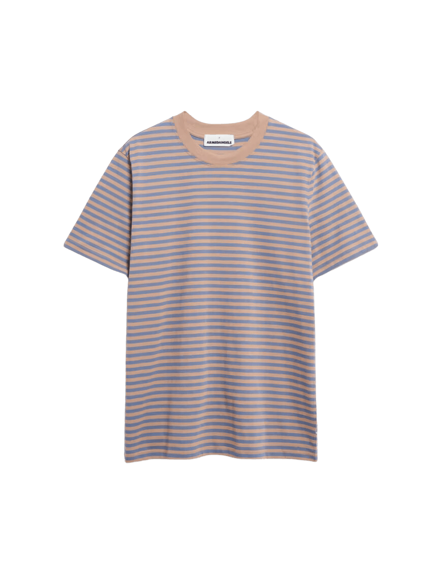 Camiseta Armedangels Vegaas Stripes - ECRU