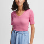 Camiseta B.Young Sanana Begonia Pink - ECRU