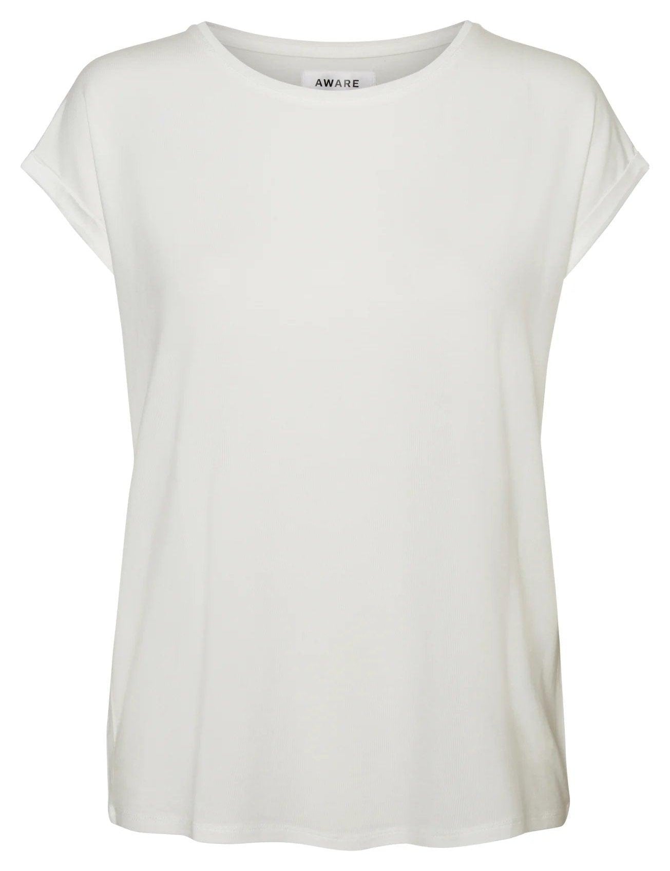 Camiseta Básica de Mujer Vero Moda AWARE Snow White - ECRU